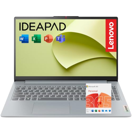 Image of Lenovo IdeaPad Slim 3i • 15.6 inch FHD Laptop with Microsoft 365 • Intel N150 CPU • 8GB DDR5 • 128GB PCle SSD • Win 11