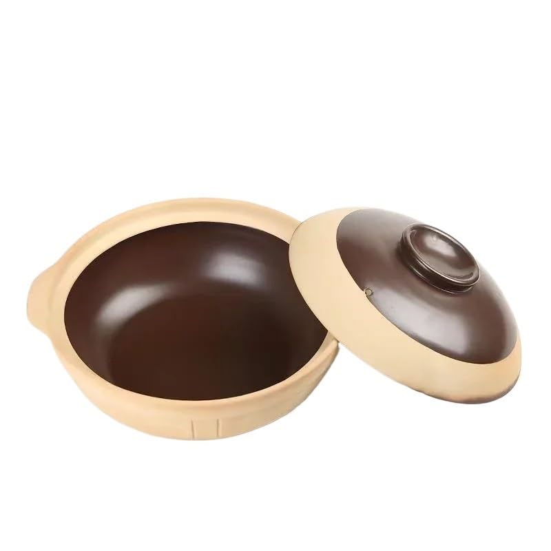 YATINGZHANG Cacerola Hierro Fundido Cazuela de Barro Antigua de 500ML y 750ML, Olla for Sopa, arroz, gachas, Cacerola de Arcilla Cazuela Hierro Fundido(750ml)