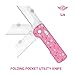 OKNIFE Otacle U1 Folding Pocket Utility Knife, Quick Change Box Cutter with Rail Lock, EDC Razor Knife with Pocket Clip for Office, Factory (Doughnut)