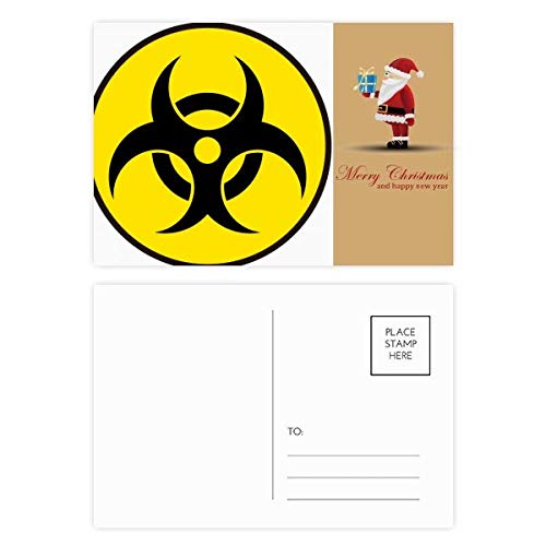 Cartes postales Noël Danger Chimique lot de 20 pour vœux décalés réussis