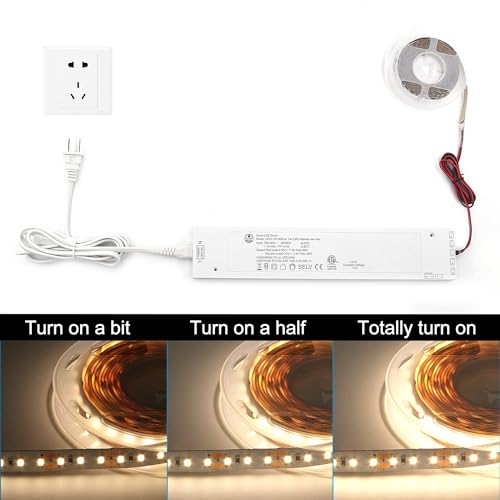 Image of 90W LED Power Supply AC 100-240V to 12V DC Converter Constant Voltage Power Supply JST Connector Port, LED Driver for LED Strip Lights