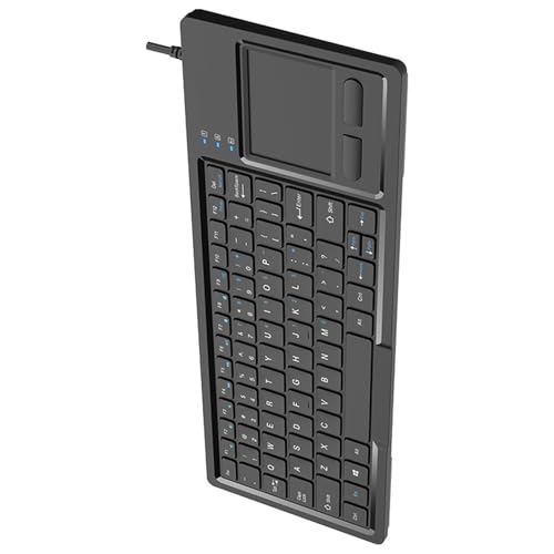 Clavier compact 78 touches avec pavé tactile intégré et design étanche pour un usage industriel