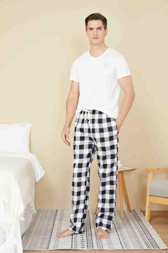 HiddenValor Mens Plaid Cotton Pajama Lounge Pants3