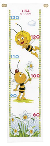 Vervaco Pack of 0153823 Counted Cross Stitch Size Chart, Flower of Willy, Yellow