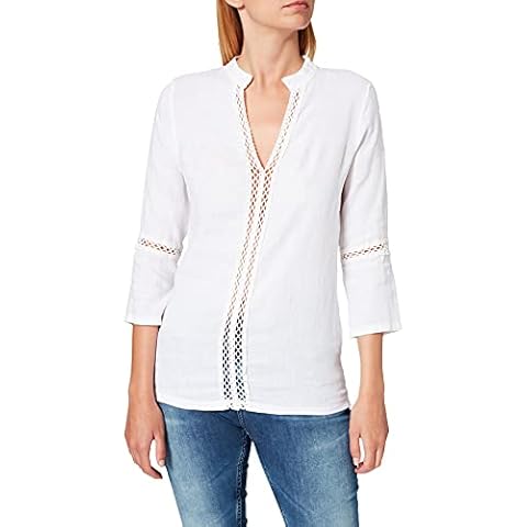 Bonamaison Women's Trlsc100656 Blouse, White, 8 UK Cover