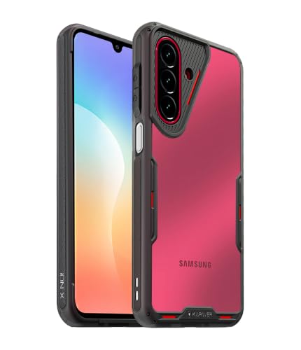 Image of KAPAVER iON-X for Samsung Galaxy A27 5G / M47 5G / F70 Pro Case [Rugged] [Shockproof] Galaxy A27 5G / M47 5G / F70 Pro Back Cover | (TPU + PC) - Smoke Black