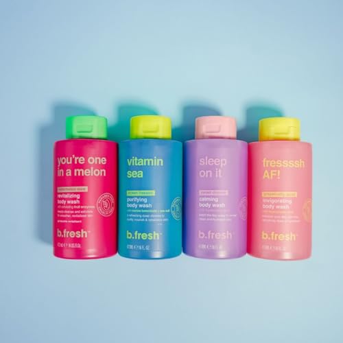 Image of b.fresh Grapefruit Body Wash | So Fressssh- Body Wash w /Hyaluronic Acid, Cruelty Free, Paraben Free, Skin Loving Ingredients, 16 Fl Oz
