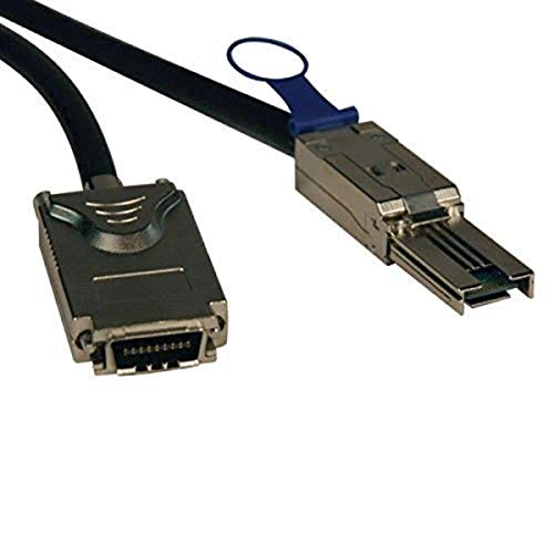 Tripp Lite External SAS Cable, 4 Lane - mini-SAS (SFF-8088) to 4xInfiniband (SFF-8470) 2M (6-ft.)(S520-02M)