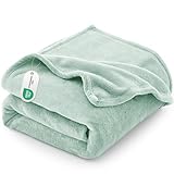 CozyLux Plaid Couverture Polaire 150x200, Jeté de Canapé en Flanelle Microfibre Premium, Plaid Chaud et Respirant pour Canapé, Couverture 2 Personnes Grande Taille Ultra Douce, 150x200 cm, Vert Sauge