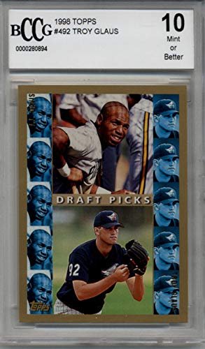 1998 Topps #492 J.J. Davis/Troy Glaus BCCG 10 RC Rookie Pittsburgh Pirates/Anaheim Angels