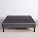 Decoro Claridge Upholstered Mattress Foundation | Platform Bed | Metal Frame with Wood Slat Support | Grey, Twin XL Size