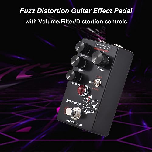 Jemora Fuzz Distortion Pédale d’effet Guitare Commutateur 4 Modes et Commandes de Volume/Filtre/Distorsion Compact Portable Digital Distortion Guitar Effect Processor Effect Processor for - Les Beatles, Paul McCartney, John Lennon, RIngo Starr, George Harrison Jemora Fuzz Distortion Pédale d'effet Guitare Commutateur 4 Modes et Commandes de Volume/Filtre/Distorsion Compact Portable Digital Distortion Guitar Effect Processor Effect Processor for – Image 7