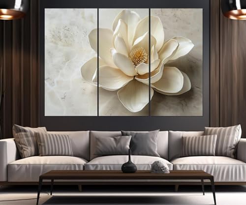Peinture de magnolia blanc XINBAO impression sur toile 20x35cm avec cadre