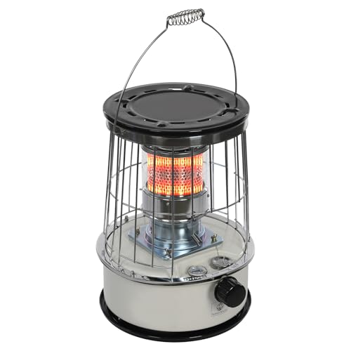 Calentador de queroseno, estufa de queroseno portátil de 6 L, calentador de queroseno al aire libre, salida de calor de 2,8 kw, adecuado para calefacción interior y camping al aire libre