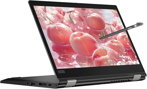 Lenovo ThinkPad X13 Yoga Gen 1, 13,3 Zoll FHD 2-in-1 Notebook mit Touchscreen, Intel Core i7-10610U, 16GB RAM, 256GB SSD, US QWERTY Tastatur, Windows 11 Pro (Generalüberholt)