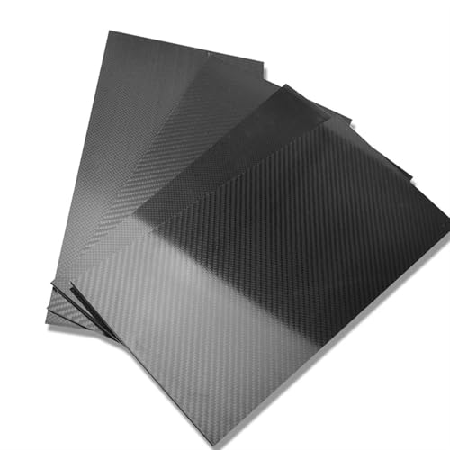 1pcs 400x500mm 3K Pure Carbon Fiber Board High Strength Carbon Board Panel Thickness 0.5mm 1.0mm 1.5mm 2mm 2.5mm 3mm 4mm 5mm 3k Carbon Fiber(0.5mm Plain Matte)