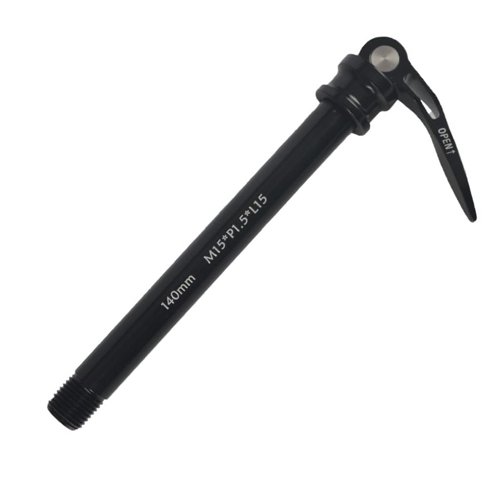Eje pasante de bicicleta de 12 mm, ruedas delanteras y traseras, pinchos de liberación rápida con paso de rosca de 1,5 mm, pinchos de eje ultraligeros de 15 mm