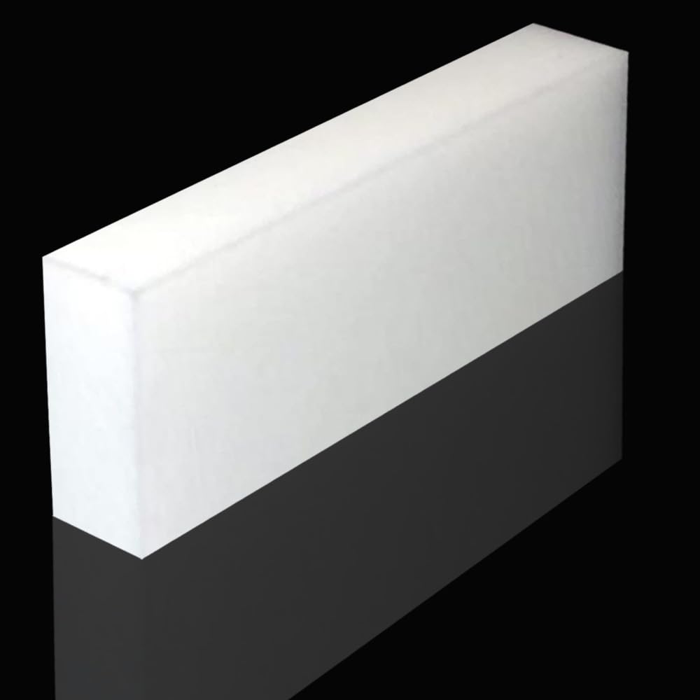 1 Pcs HDPE Plastic Sheet 1 inch Thick,Size 1" x 3" x 16",High-Density Polyethylene(HDPE) Plastic Block for Machining,Home Improvements,DIY Projects (