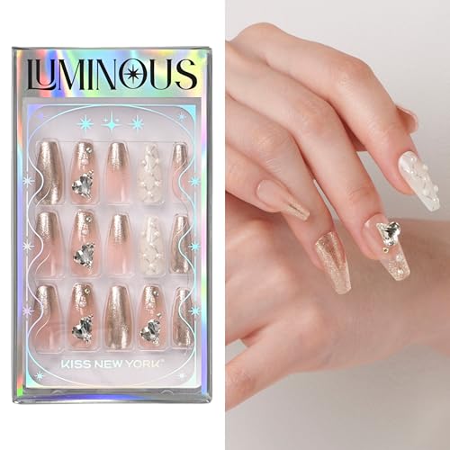 【キスニューヨーク正規店】 24枚入り ネイル チップ LUMINOUS ルミナス サロン クオリティ トレンド ネイル (LUM25J, LUM)