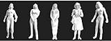 JTT 1:24 Female Figures, White (3) JTT97125