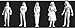 JTT 1:24 Female Figures, White (3) JTT97125