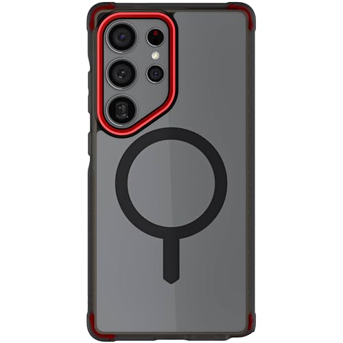 Ghostek Covert Clear S25 Ultra MagSafe Case with Magnetic Ring Slim Thin Military Grade Shockproof Phone Cover Compatible with 2025 Samsung Galaxy S25Ultra (6.9) (Smoke)