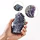 dssmboom Unregelmäßiger Kristallpunkt Steinstab für Meditation Flourit Kristall Cluster Geode Turm für Home Decor Mineral Probe, 3.94-6.11