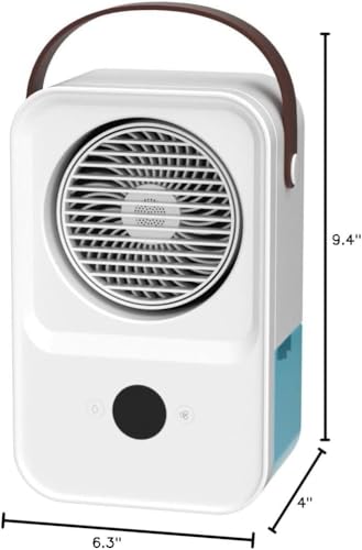 Fadachy Portable Air Conditioners Fan With Voice Control,4000Mah Rechargeable Battery Operated Mini Ac Air Conditioner,4 Speeds Small Desktop Humidifier Fan For Room Office Camping Office thumb #6
