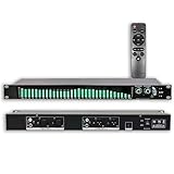 COYEUX 31 Bands Digital Equalizer, Stereo Graphic Audio Equalizer, with Spectrum Display Light, 21 Preset Effects, Automatic Noise Reduction, 1U Rack Mount, for Recording Studio