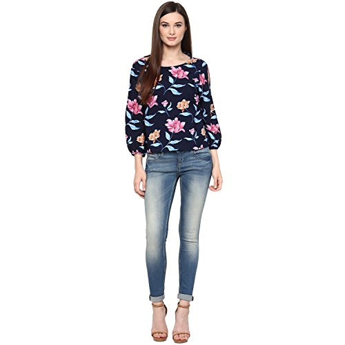 Image of Harpa Round Neck Printed Tops