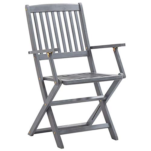 Chaise de jardin pliante en acacia pour vos repas conviviaux