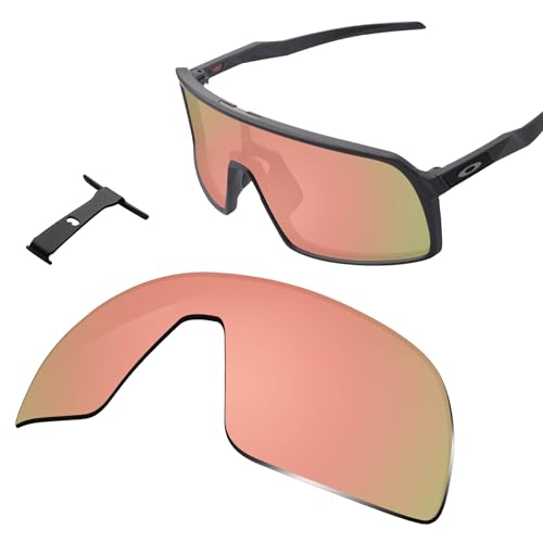 Image of 100% Precise-Fit Replacement Sunglass Lenses & Black Wicket for Oakley Sutro OO9406