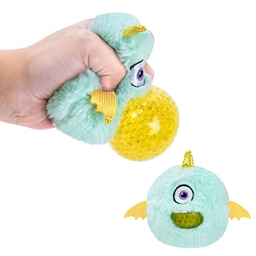 Vicloon Stressball Plüsch-Stil, Bunte Quetschball für Kinder und Erwachsene,Sensory Fidget Toy, Geschenke ADHD Autismus-Blau