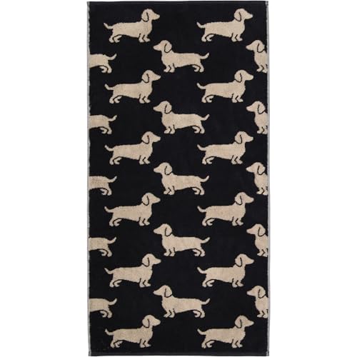 Cawö Handtücher WE Love Dogs 6246 Schwarz-Beige - 93