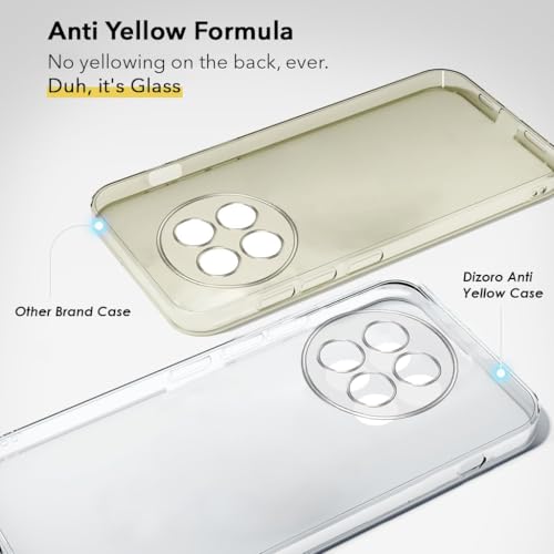 Image of DIZORO Compatible with Oneplus 13 5G Back Cover Case Clear,[ Anti Yellow ][Military Grade Protection] Hard PC Back Cover Transparent