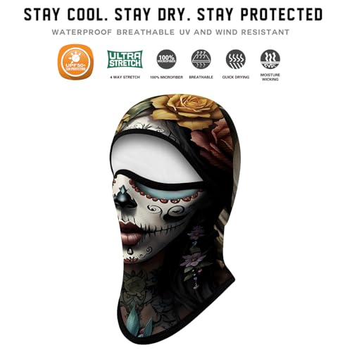Image of Obacle Balaclava Face Mask Men Women for Sun Protection Motorcycle Fishing Raves