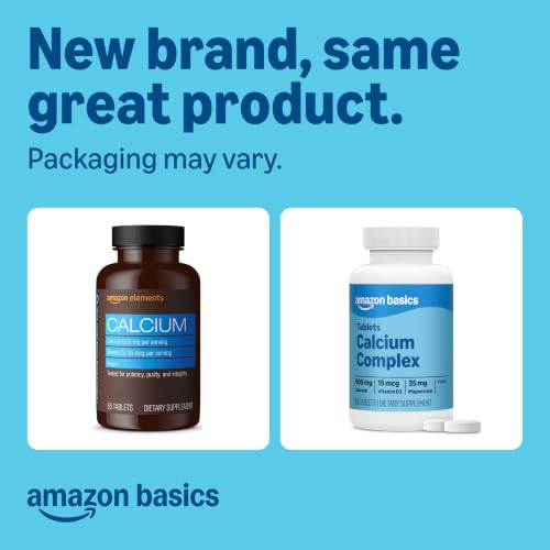 Amazon Basics Calcium plus Vitamin D2, 65 Tablets (2 month supply) - image 2