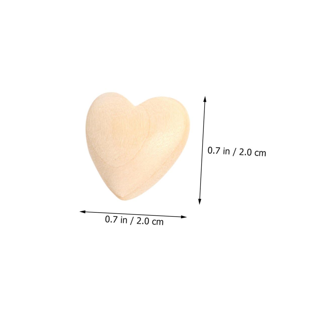 ABOOFAN 150stücke Herzperlen Aus Holz Natürliche Bastelmaterialien Für Schmuckherstellung Glatte Oberflächen Für Valentinstag Und Kreative Projekte