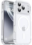 2.[Compatible avec Mag safe et Magnétique] Cette coque magnétique pour iPhone 17 Pro est doté d'aimants super intégrés, parfaitement compatibles avec le chargement sans fil et divers accessoires magnétiques. De puissants aimants intégrés améliorent la connexion magnétique, assurent un alignement automatique et sont compatible avec la plupart des accessoires Magsafe et magnétiques.