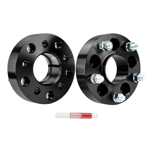 AUTOSITY 5x4.5 Hub Centric Wheel Spacers 1.5“ for Wrangler, Liberty, Edge, Mustang, Ranger, Cherokee, Explorer, Grand Marquis, Town Car, Nitro, 71.5mm Hub Bore & 1/2“x20 Studs, 5 Lug Spacers, 2Pcs