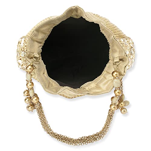 Aheli Indian Potli Bags For Women Evening Bag Clutch Ethnic Bride Purse With Drawstring #TOP7