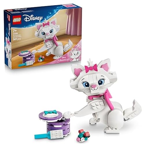 LEGO | Disney Los Aristogatos: Adorable Marie - Gato de Juguete - Figura Articulada de Animal con Lazo de Tela y Accesorios - Decoración del Dormitorio - Regalo para Niñas de 7+ Años y Fans - 43286 | Ya disponible en tu tienda friki favorita! En mundofriki.es!