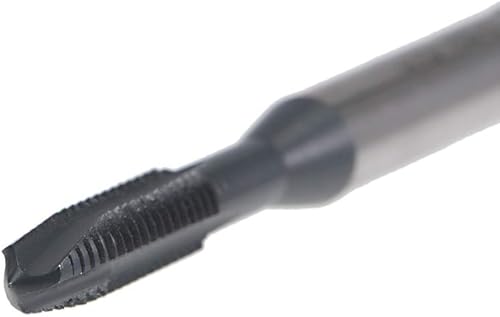 Miniatura 5 de uxcell Grifo de roscado de punto espiral M4 x 0.7, tolerancia H2 de acero de alta velocidad recubierto TICN, vástago redondo con extremo cuadrado,