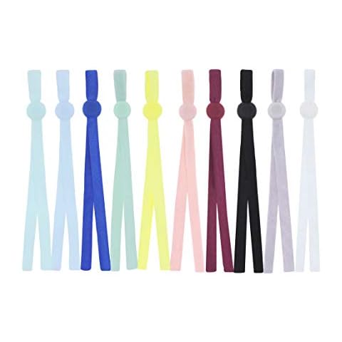 Mandala Crafts Elastic String with Mask Adjuster Cord Lock Cover