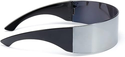 Miniatura 4 de XLUMIO Gafas de sol futuristas envolventes para hombre, máscara de disfraz