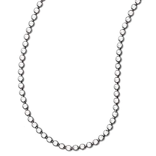 925 Sterling Silver Ruthenium Plated Chain Necklace 2 Inch Extension Pendant Charm Fancy