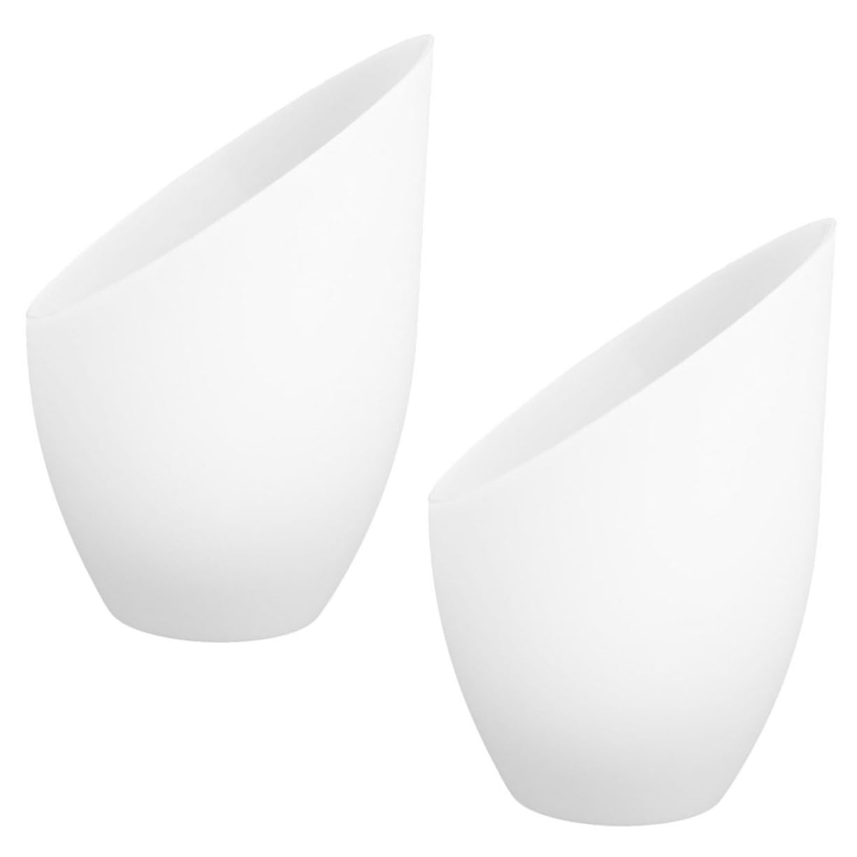 Homoyoyo Plastic Horseshoe Lampshades for Ceiling Lamps 35mm Opening Indoor Lamp Covers 2pcs for Wall and Chandelier Lighting