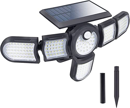 Aokyoung ソーラーライト 屋外 防水 センサーライト 【2Way 埋め込み・壁掛け】 200LED 6面発光 2400mAh大容量 高輝度 ガーデンライト 明暗・人感センサー 360°角度調整可能 太陽光発電 自動点灯消灯 IP65防水 防犯ライト 防災 玄関・庭・軒先・芝生・駐車場・災害・停電対策