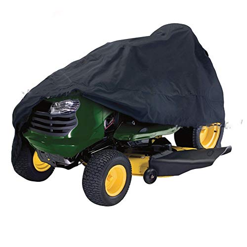STARKWALL Tractor Mower Cover Riding Mower Protect Case 210d Oxford Cloth Waterproof Uv Resistant Garden Lawn Outdoor (l,black) L