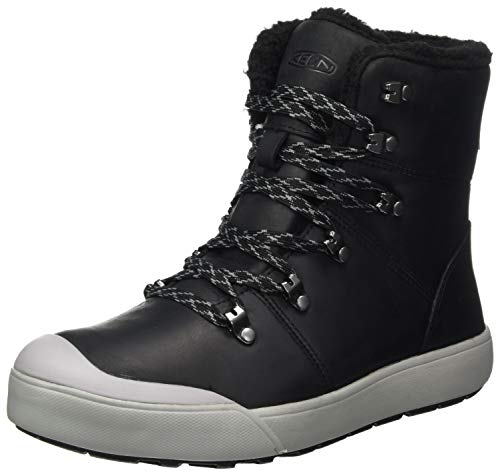 KEEN Elena Hiker Waterproof, Botas para Senderismo Mujer, Negro Drizzle, 39 EU